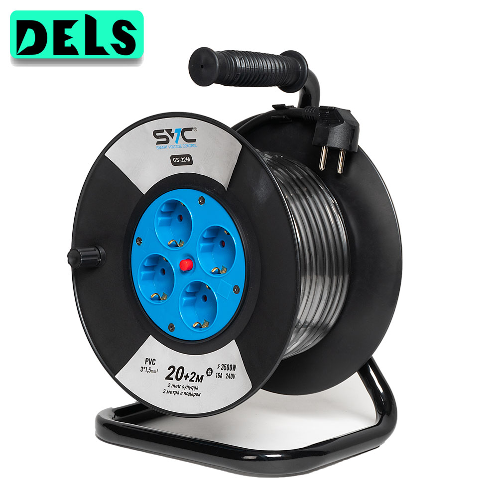 Удлинитель на катушке SVC GS-22M 22м. 240 в.